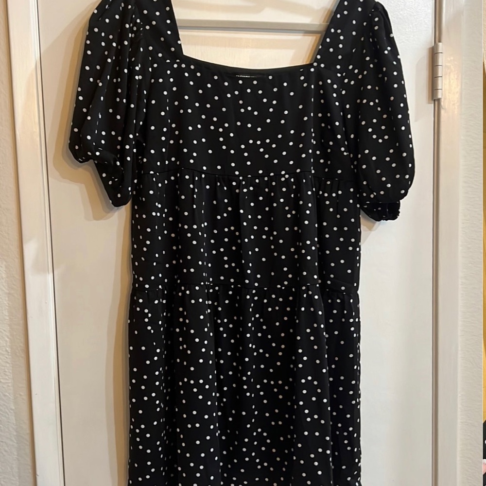 Polka dot babydoll dress